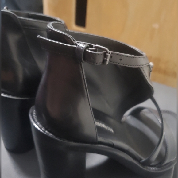 NWT Ann Demeulemeester Ratio Nero Leather Heels Size 7.5W - Picture 7 of 13